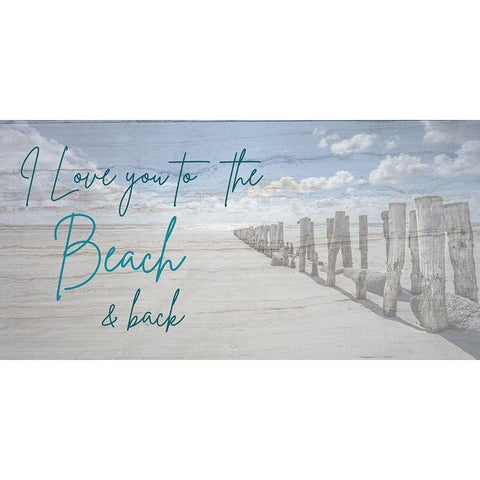 To The Beach And Back Black Modern Wood Framed Art Print with Double Matting by Phillip, Jamie