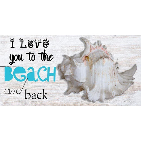 Beach Love Gold Ornate Wood Framed Art Print with Double Matting by Phillip, Jamie