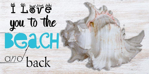 Beach Love Black Ornate Wood Framed Art Print with Double Matting by Phillip, Jamie
