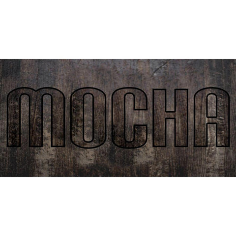 Mocha White Modern Wood Framed Art Print by Phillip, Jamie