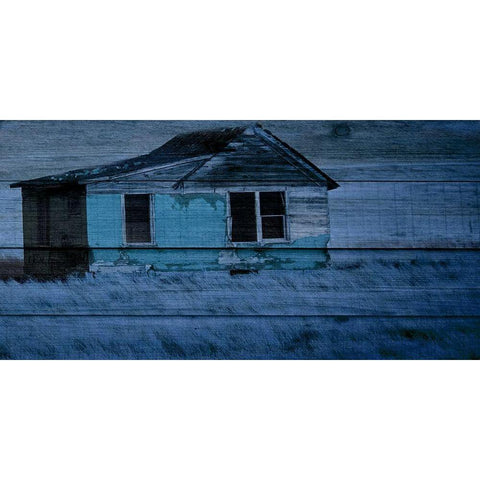 Blue bayou Black Modern Wood Framed Art Print with Double Matting by Phillip, Jamie