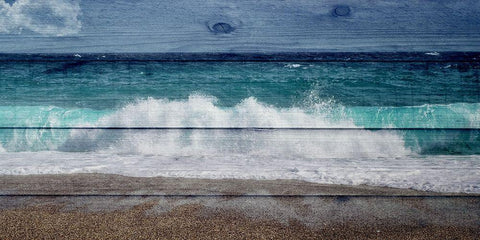 Ocean Black Ornate Wood Framed Art Print with Double Matting by Phillip, Jamie