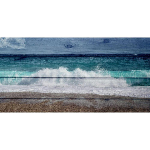 Ocean White Modern Wood Framed Art Print by Phillip, Jamie
