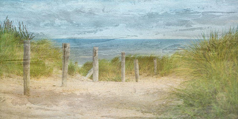 Coast To Coast 1 White Modern Wood Framed Art Print with Double Matting by Phillip, Jamie