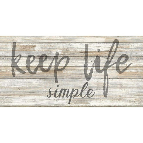 Simple Life Black Modern Wood Framed Art Print with Double Matting by Phillip, Jamie