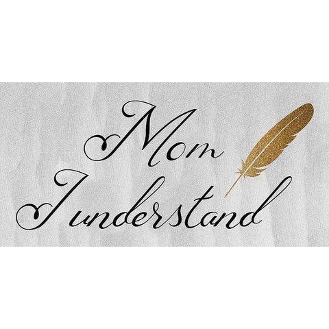 Mon I Understand White Modern Wood Framed Art Print by Phillip, Jamie