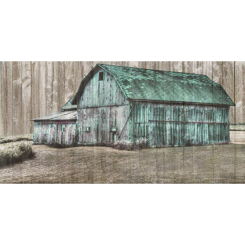 Barn Life Gold Ornate Wood Framed Art Print with Double Matting by Phillip, Jamie