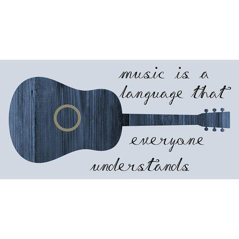 Worl Of Music White Modern Wood Framed Art Print by Phillip, Jamie