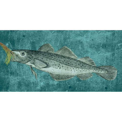 Lake Fish Gold Ornate Wood Framed Art Print with Double Matting by Phillip, Jamie