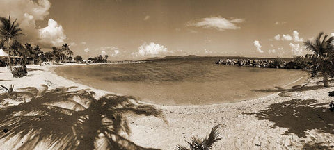 Caribbean Sea 2 White Modern Wood Framed Art Print with Double Matting by Phillip, Jamie