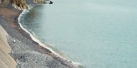 West Coast White Modern Wood Framed Art Print with Double Matting by Phillip, Jamie