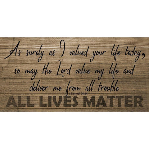 All Lives Matter White Modern Wood Framed Art Print by Phillip, Jamie