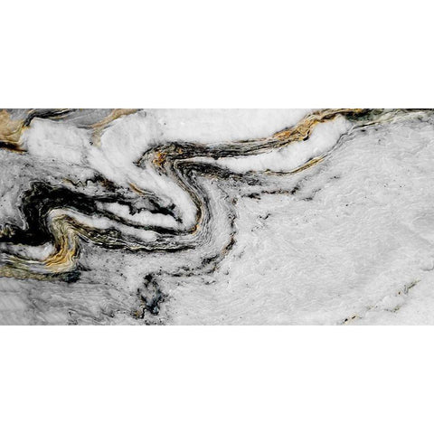 Black Gold Black Modern Wood Framed Art Print by Phillip, Jamie