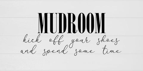 Mudroom 2 White Modern Wood Framed Art Print with Double Matting by Phillip, Jamie