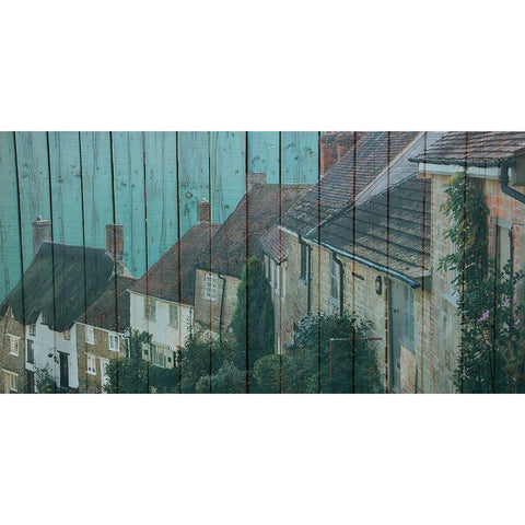 Brick Stone Black Modern Wood Framed Art Print with Double Matting by Phillip, Jamie