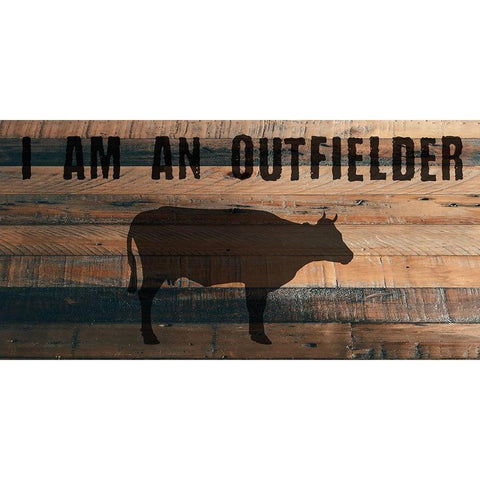 Cow Black Modern Wood Framed Art Print by Phillip, Jamie