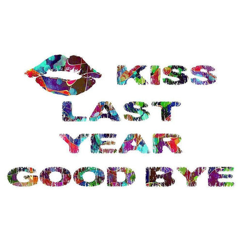 New Year 2 Gold Ornate Wood Framed Art Print with Double Matting by Phillip, Jamie