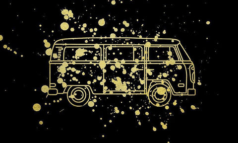 Travel Van 2 Black Ornate Wood Framed Art Print with Double Matting by Phillip, Jamie