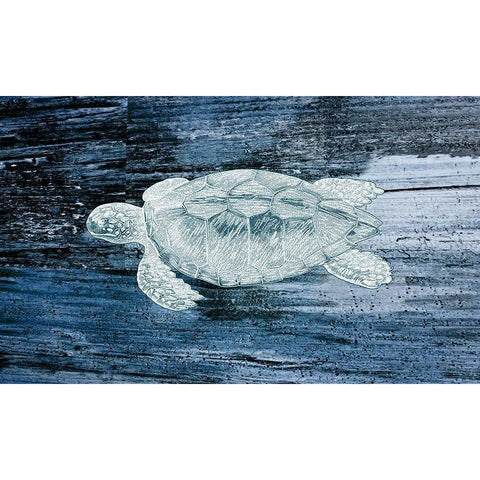 Trutle White Modern Wood Framed Art Print by Phillip, Jamie