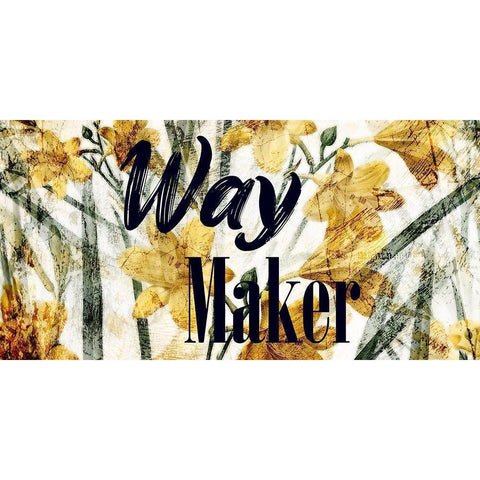 Way Maker White Modern Wood Framed Art Print by Phillip, Jamie