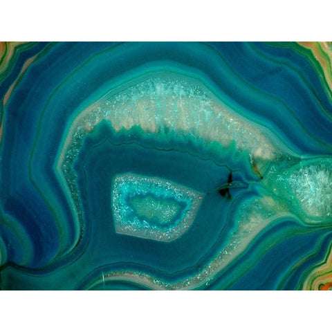 Mystical Rings Black Modern Wood Framed Art Print with Double Matting by Phillip, Jamie