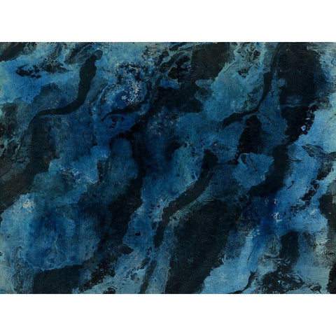 Abstract Unmuted Black Modern Wood Framed Art Print with Double Matting by Phillip, Jamie