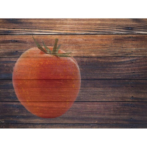 Tomato Black Modern Wood Framed Art Print with Double Matting by Phillip, Jamie