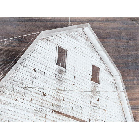 Barn House White Modern Wood Framed Art Print by Phillip, Jamie