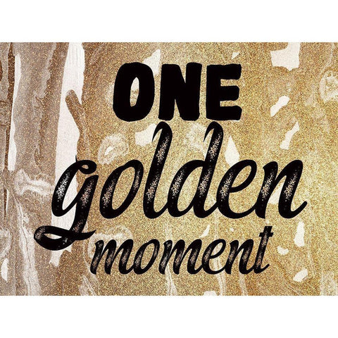 Golden Moment 2 White Modern Wood Framed Art Print by Phillip, Jamie