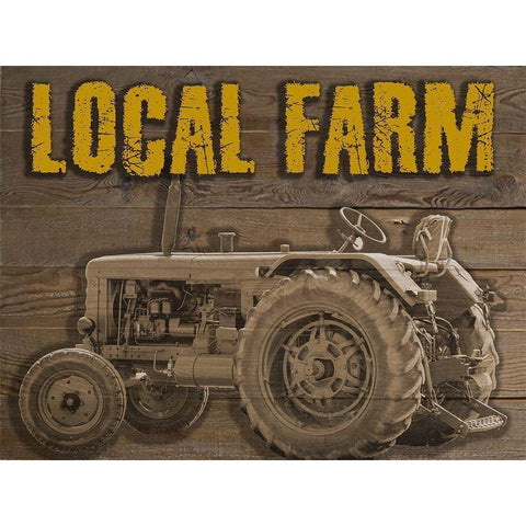 Local Farm Black Modern Wood Framed Art Print with Double Matting by Phillip, Jamie