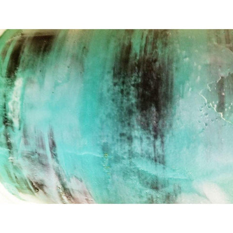 Cream Of Aqua Black Modern Wood Framed Art Print by Phillip, Jamie