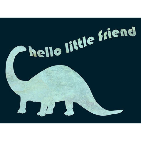 Little Friend White Modern Wood Framed Art Print by Phillip, Jamie