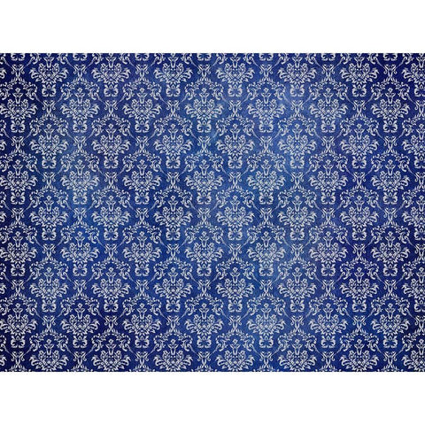 Indigo Pattern White Modern Wood Framed Art Print by Phillip, Jamie