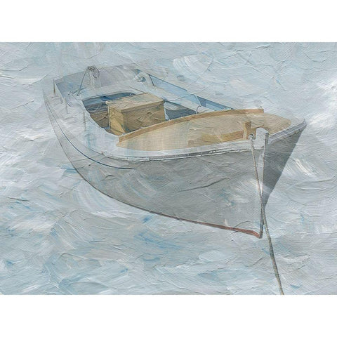 Painted Boat 2 Black Modern Wood Framed Art Print with Double Matting by Phillip, Jamie