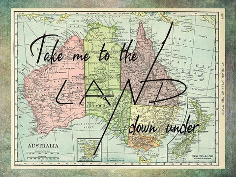 Australia Travels Black Ornate Wood Framed Art Print with Double Matting by Phillip, Jamie