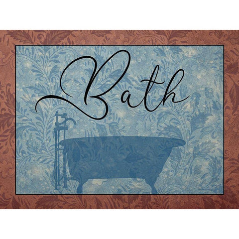 Bath White Modern Wood Framed Art Print by Phillip, Jamie