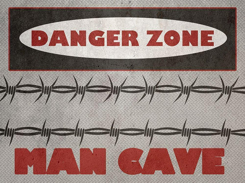 Danger Zone Black Ornate Wood Framed Art Print with Double Matting by Phillip, Jamie