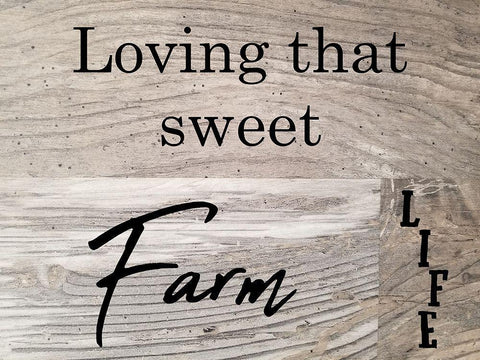 Sweet Farm Life White Modern Wood Framed Art Print with Double Matting by Phillip, Jamie