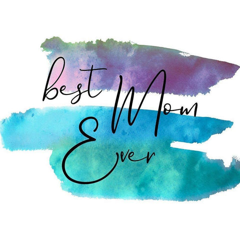 Best Mom White Modern Wood Framed Art Print by Phillip, Jamie