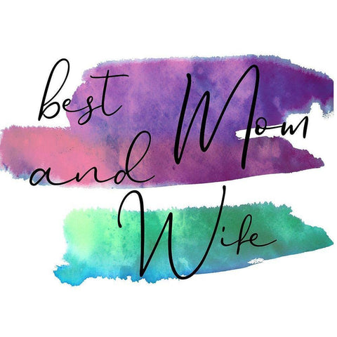 Mom And Wife White Modern Wood Framed Art Print by Phillip, Jamie