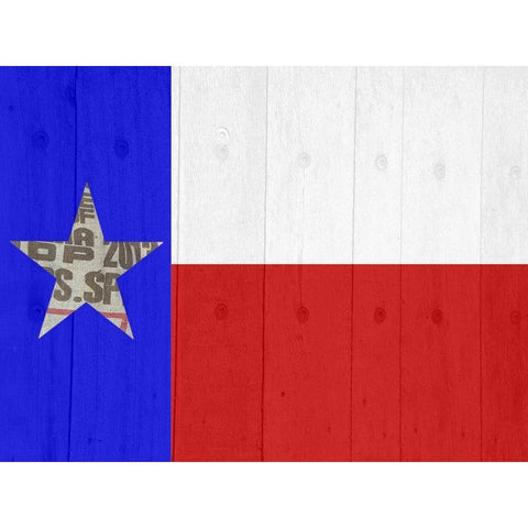 Texas Black Modern Wood Framed Art Print with Double Matting by Phillip, Jamie