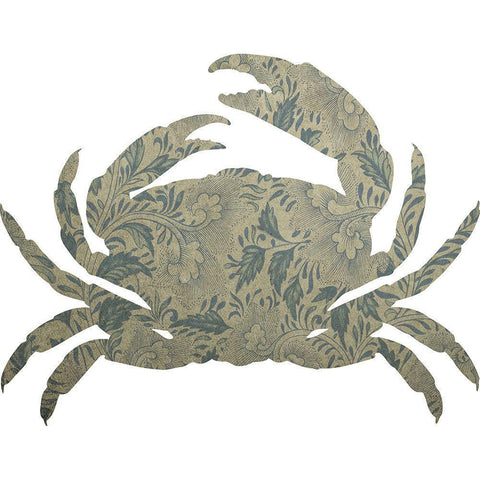 Sea Crab Gold Ornate Wood Framed Art Print with Double Matting by Phillip, Jamie