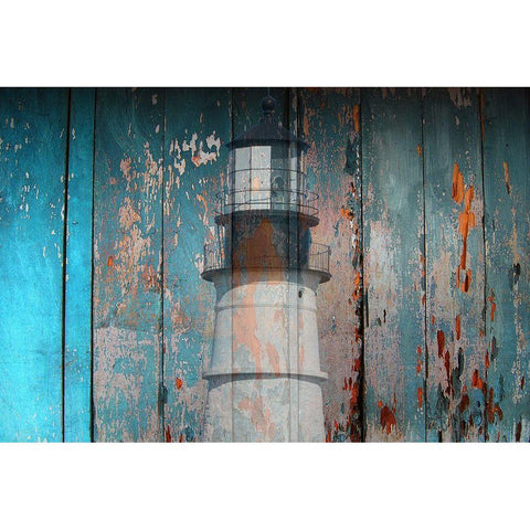 Lighthouse White Modern Wood Framed Art Print by Phillip, Jamie