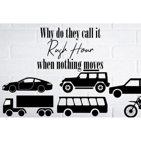 Traffic White Modern Wood Framed Art Print by Phillip, Jamie