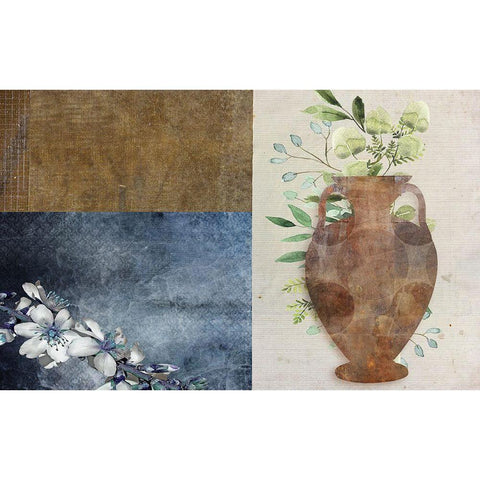 Abstract Vase 2 Gold Ornate Wood Framed Art Print with Double Matting by Phillip, Jamie