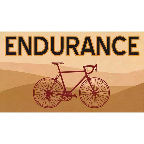 Endurance Bike White Modern Wood Framed Art Print by Phillip, Jamie