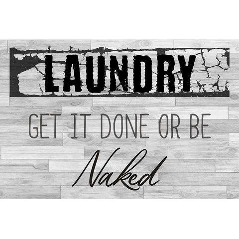 Laundry Black Modern Wood Framed Art Print with Double Matting by Phillip, Jamie