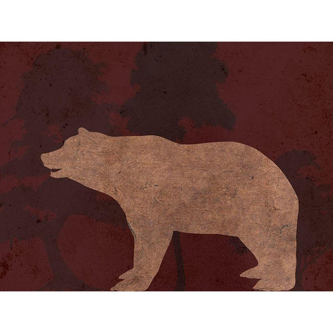 Bear White Modern Wood Framed Art Print by Phillip, Jamie