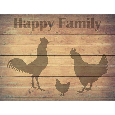 Farm Family Black Modern Wood Framed Art Print by Phillip, Jamie