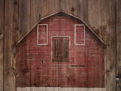 Back At The Barn Yard White Modern Wood Framed Art Print with Double Matting by Phillip, Jamie